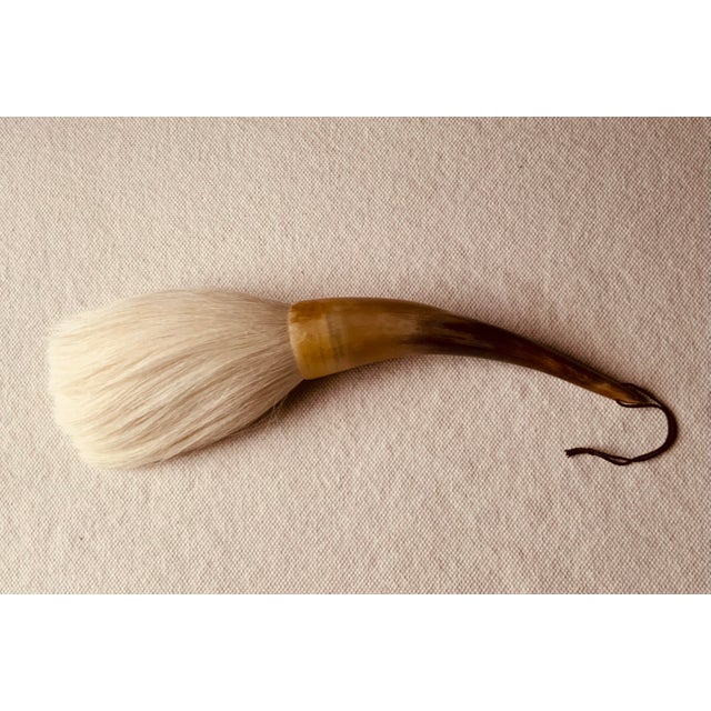 Animal Skin Vintage 1950s Chinese Horn Calligraphy Brush For Sale - Image 7 of 15