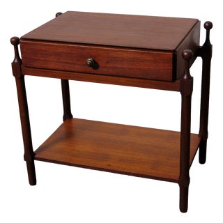 Vintage Italia Teak Bedside Table by Fratelli Proserpio, 1950s For Sale