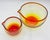 1960s Vintage Blown Glass Amberina Nesting Measuring Bowls - A Pair For Sale In New York - Image 6 of 8