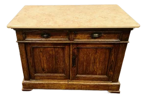 Antique 1870’s American Mahogany Marble Top Sideboard