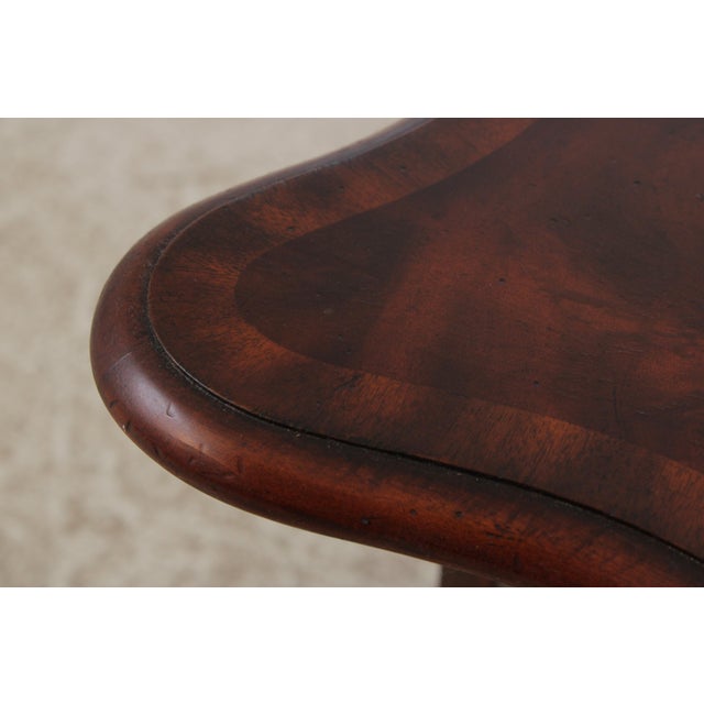Brown Maitland Smith Regency Mahogany Magazine Table For Sale - Image 8 of 16