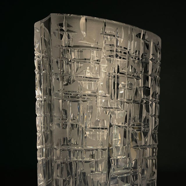 Crystal Vase by Kristall Krisla, Italy, 1960s For Sale - Image 4 of 16