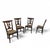 Elm Dining Chairs with Carved Back Frames in Rosette, France, 1890-1900, Set of 4 For Sale - Image 3 of 18