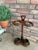 Vintage 1980s Walnut Double Umbrella Stick Stand For Sale - Image 15 of 17