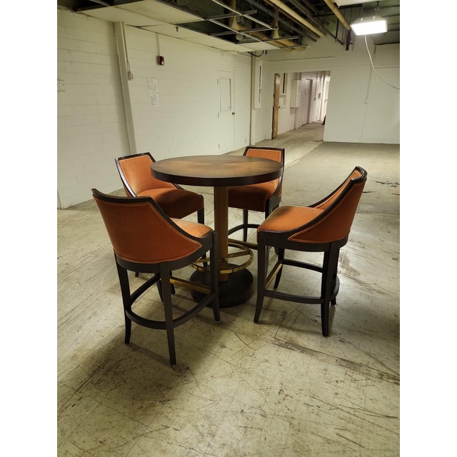 ⭐ Round High Top Game Room Table and 4 Chairs Chairish