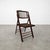 1980s Rustic Tortoiseshell Bamboo Folding Chairs With Side Tables - Set of 8 For Sale - Image 11 of 12