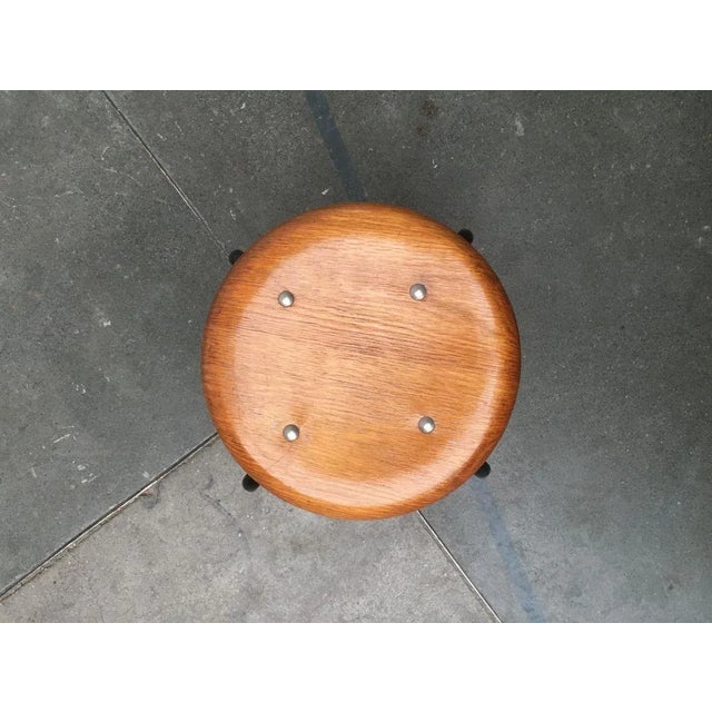 Black Danish Mid-Century Stool from MH Stalmöbler For Sale - Image 8 of 18