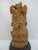 Sand Seated Lord Ganesha Holding Fruit Carved Wood Hindu Deity God Statue on Pedestal For Sale - Image 8 of 13