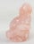 Late 20th Century Chinese Carved Rose Quartz Crystal Laughing Buddha For Sale - Image 5 of 8