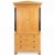 20th-C. Neoclassical Biedermeier Style Custom Maple Linen Press Cabinet Armoire For Sale In Atlanta - Image 6 of 6