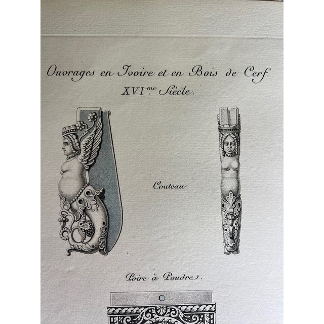 Mid 19th Century Etching Reproduction of Small Objects by French Artist Nicolas Xavier Willemin For Sale - Image 4 of 7