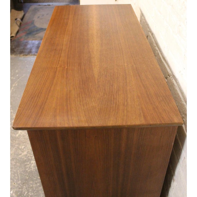 Mid 20th Century Six Drawer Walnut Highboy by American of Martinsville For Sale - Image 9 of 14