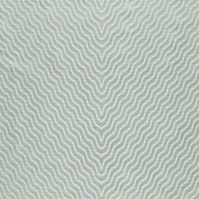 Sample - Schumacher Ripple Effect Fabric in Mineral For Sale