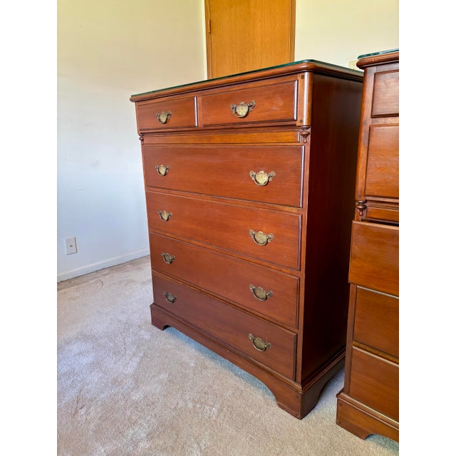 Pennsylvania House 1930s Pennsylvania House Cherry Wood 6 Drawer Chest For Sale - Image 4 of 7