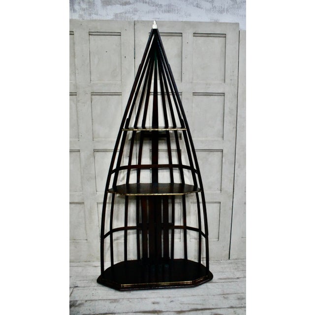 Vintage Wooden Skeleton Canoe Bookshelf, 1940s For Sale - Image 6 of 10