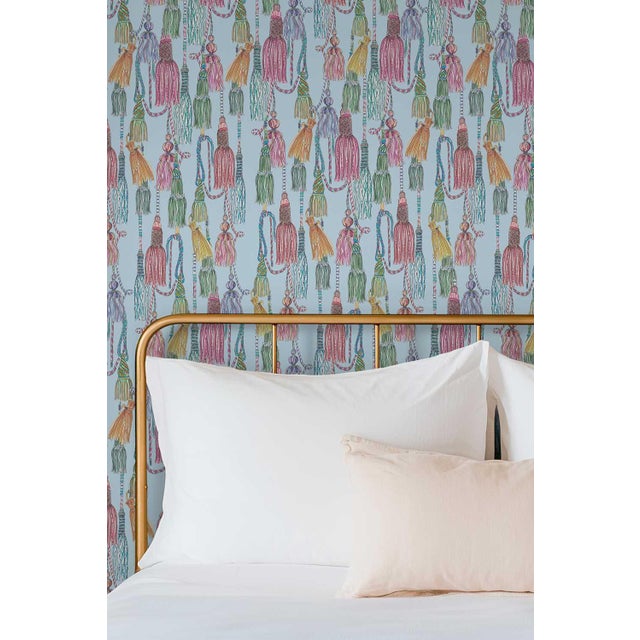 Tassel Trellis is a bold, decorative wallpaper filled with hand-painted watercolor tassels that feel both classic and...