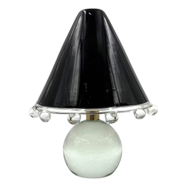 Budur Table Lamp in Murano Glass by Roberto Pamio for Leucos, Italy, 1970s For Sale