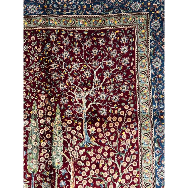 Pasargad DC Persian Tabriz Design Rug For Sale - Image 10 of 11