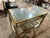 Early 21st Century John Richard Mirrored Distressed Desk With Gold Toned Trim For Sale - Image 5 of 9