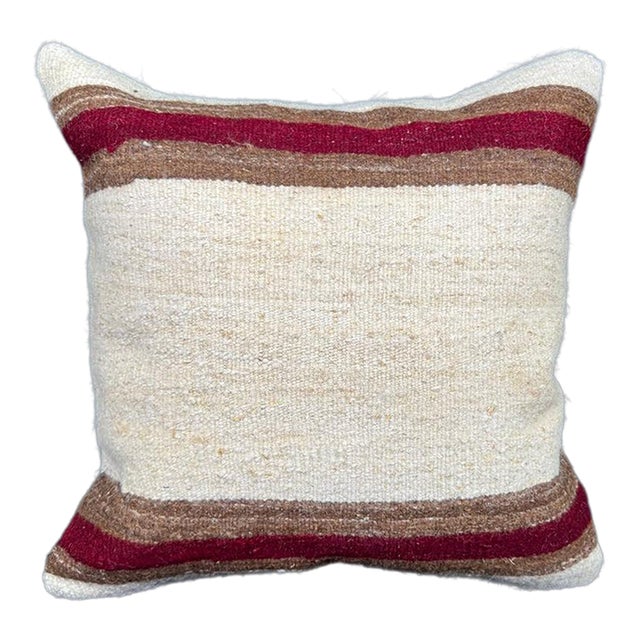 Turkish Hemp Pillow Cushion Natural Beige Brown Pillow Cushion Cover 20x20 For Sale