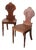 Pair of 19th Century Oak Hall Chairs For Sale