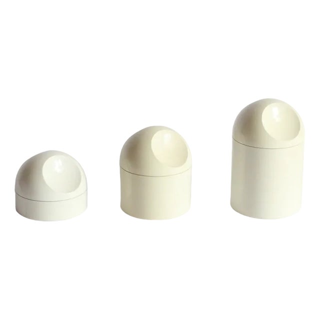 Space Age Storage Containers by Makio Hasuike for Gedy, Italy, 1960s, Set of 3 For Sale