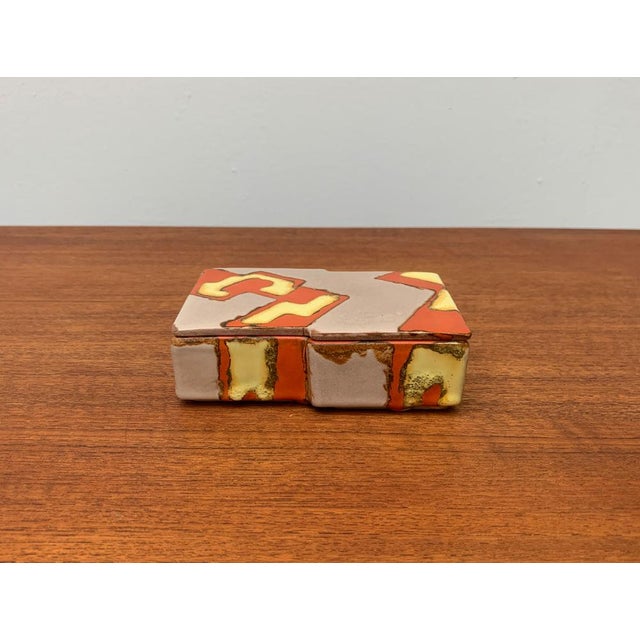 Mid-Century German Ceramic Box with Lid, 1960s For Sale - Image 6 of 18