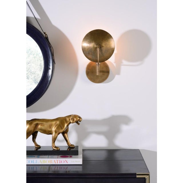 2020s Wildwood Dovi Brass Sconce For Sale - Image 5 of 6
