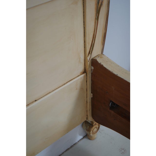 Pair Antique French Painted Mahogany Twin Beds W. Cherubs For Sale - Image 15 of 18