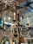 Vintage 12-Light Tole Palm Leaf Chandelier With Sculptural White Arms For Sale - Image 12 of 12