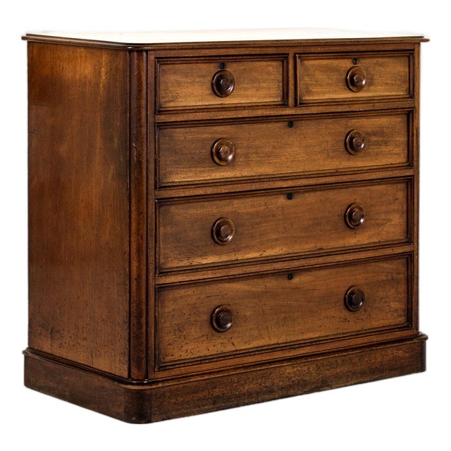 English Mahogany Chest of Drawers For Sale