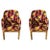 Mid-Century Modern Style Chair Multicolor Upholstery and Walnut Frame, a Pair For Sale - Image 13 of 13
