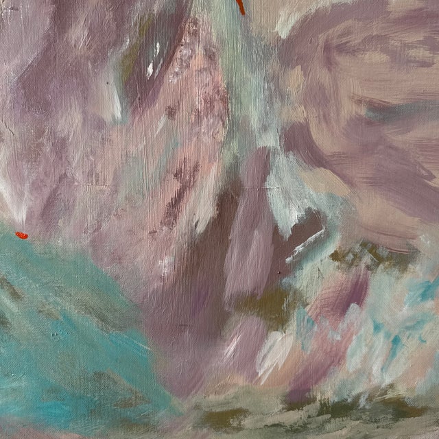 Original Abstract Acrylic Painting on Canvas in Gold Floater Frame For Sale - Image 10 of 10