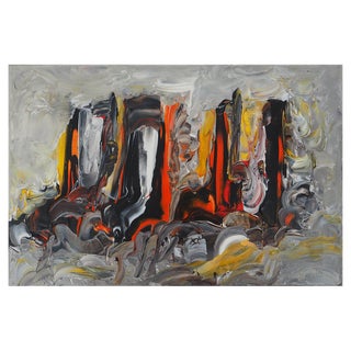 Bruno Cantais, Surgissement, Acrylic on Canvas, Signed For Sale