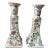 1970s Tall Hand-Painted Chinoiserie Candlestick Holders-Set of 2 For Sale