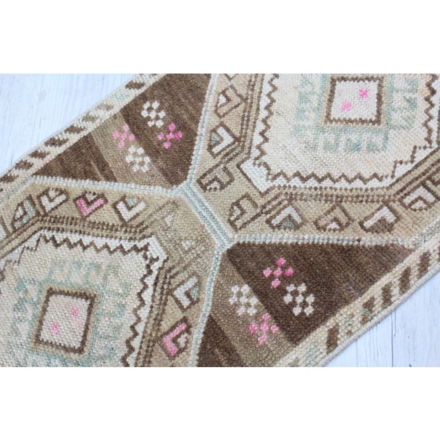 Vintage Turkish Kitchen Rug - 16"x32" For Sale In Raleigh - Image 6 of 10