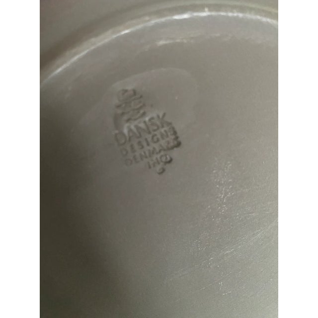 1960s Mid-Century Jens H. Quistgaard for Dansk Matte Flamestone Pottery Small Plates - Set of 8 For Sale - Image 5 of 6