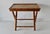 Vintage French Style Handcrafted Rectangle Bamboo Serving Folding Table Center Table X-Base Mid-Century For Sale - Image 11 of 14