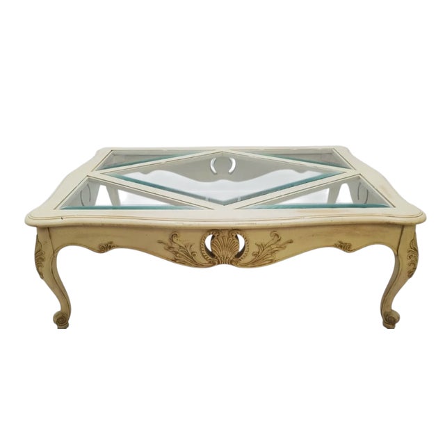 1990s 1990s Ethan Allen Coffee Table Legacy French Country Louis XV Style For Sale - Image 5 of 10
