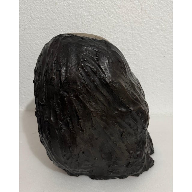 Ruth Bloch, Large Bronze Sculpture Woman Head, After Modigliani, Ruth Bloch Israeli Artist, c.1990's For Sale - Image 15 of 18