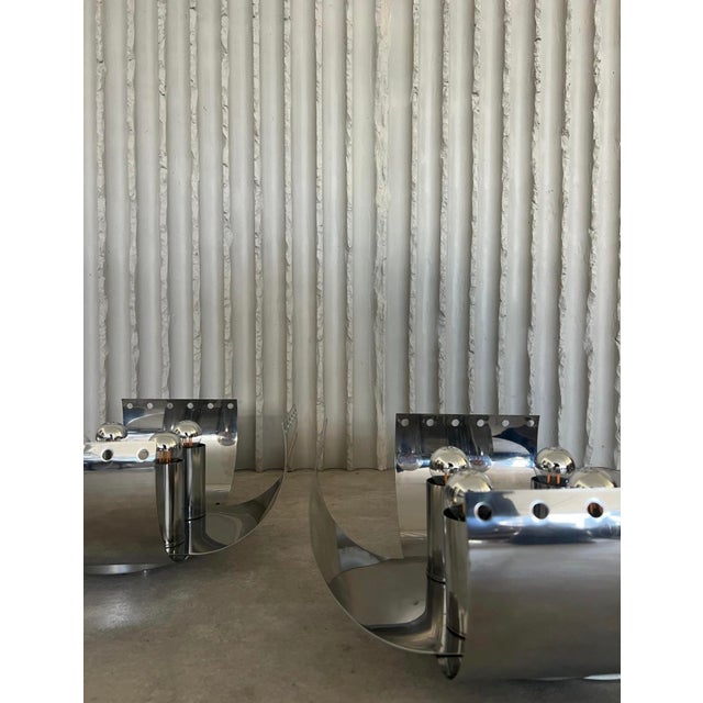 Chrome Table Lamps from Goffredo Reggiani, Set of 2 For Sale - Image 9 of 14