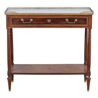 Mid 20th Century Louis XVI Style Console In Mahogany. For Sale