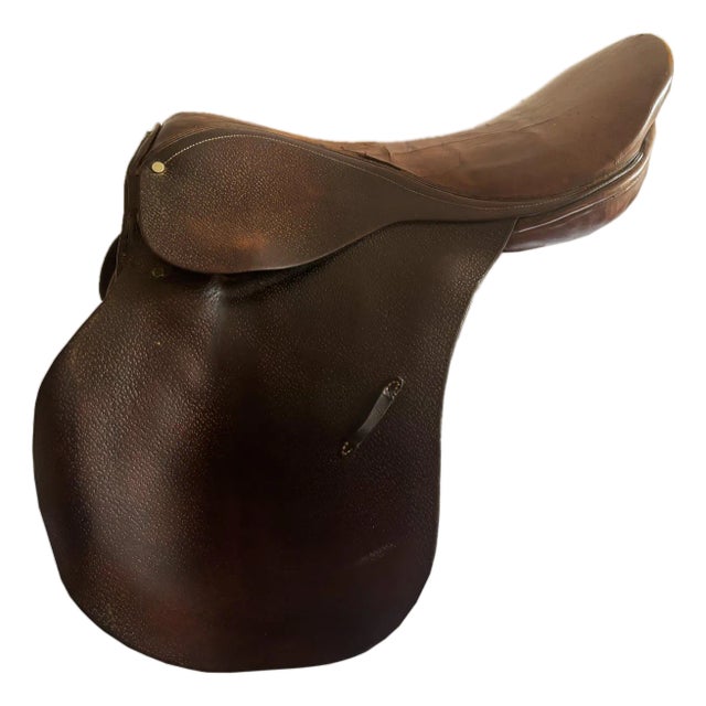 1960s Vintage Cortina Argentinian Leather English Horse Saddle For Sale