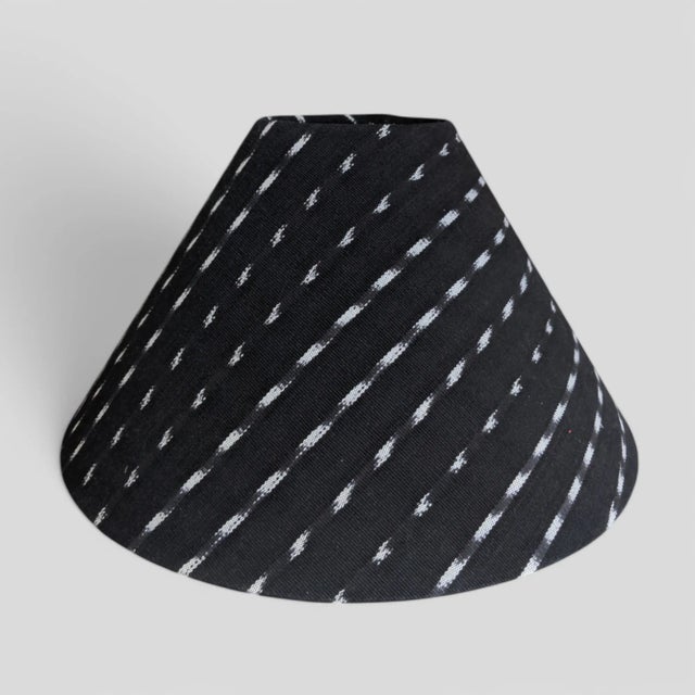 Tribal Vintage Hand Crafted Guatemalan Textile Fabric Empire Lampshades- A Pair For Sale - Image 3 of 7