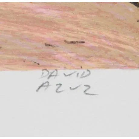 Artist: David Azuz, Israeli/French (1942 - ) Title: Couple Bar Montparnasse Paris Year: Circa 1980 Medium: Lithograph,...