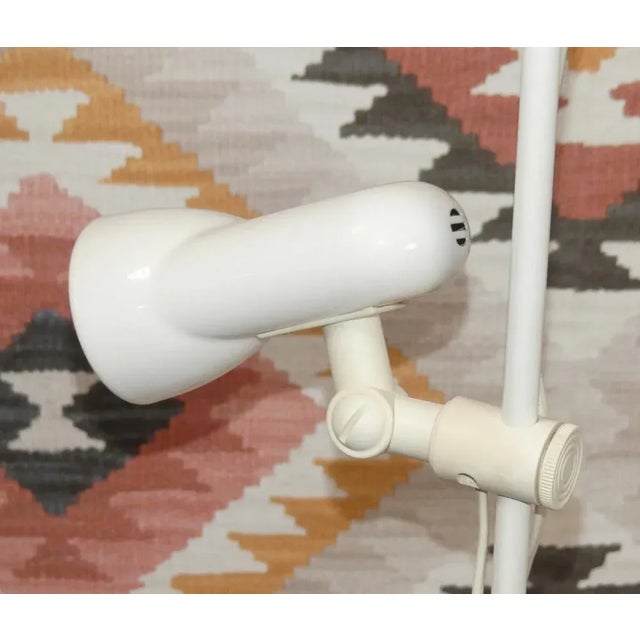 Metal Filigree White Metal Studio Floor Lamp from Hustadt Leuchten, 1980s For Sale - Image 7 of 12