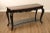 High Quality Two-Tier Ebonized Console Table with Two Drawers and Scalloped Apron