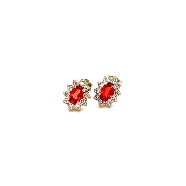 Natural Sapphire Diamond Stud Earrings 14k Gold 0.70 TCW Certified $2,450 215608 This is a Unique Custom Made Glamorous...