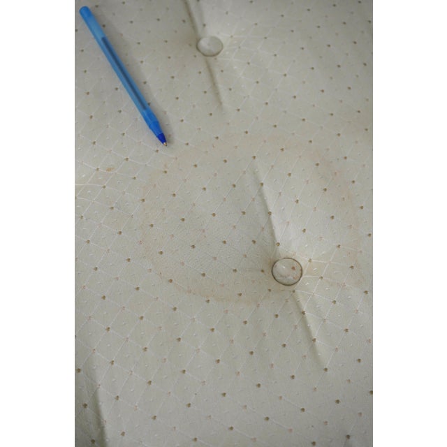 Regency Style Caned Back & Upholstered Settee For Sale - Image 11 of 12