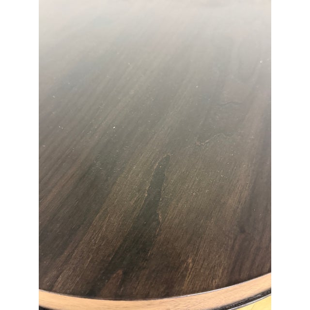 Gold Ultra Rare Scene Two Drum Tables From Henredon For Sale - Image 8 of 9